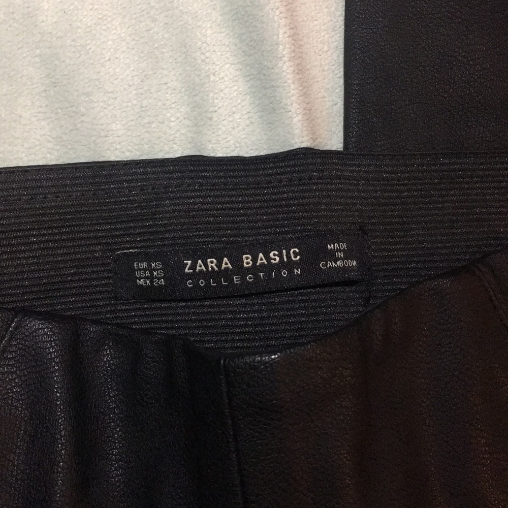 Sold zara Faux Leather Pants - Picture 6 of 8